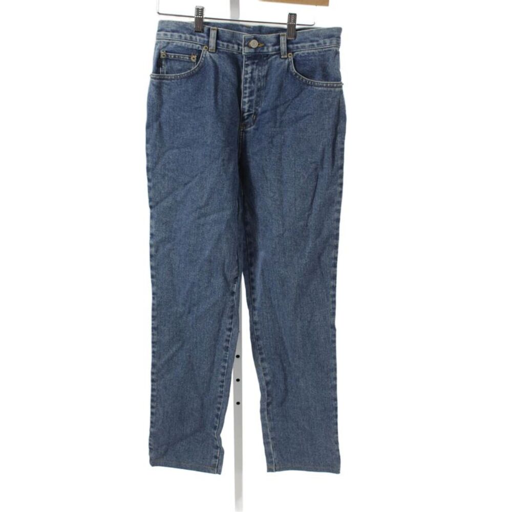 Lauren Jeans Company Womens Straight Jeans Blue Cotton Mid Rise Size 4